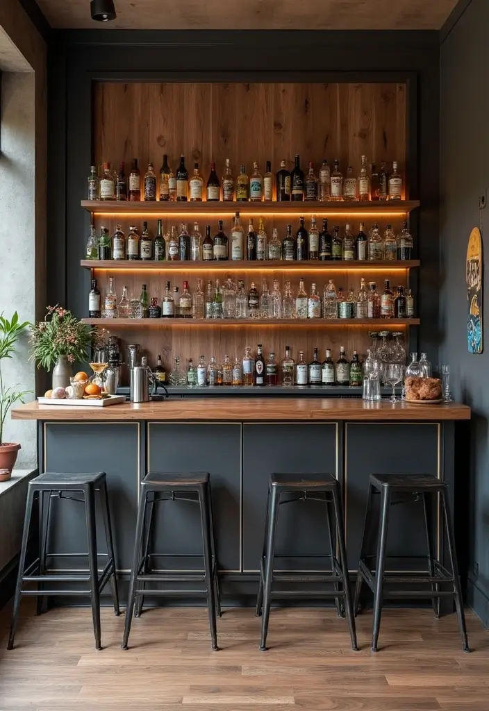 30+ Modern Home Bar Ideas With Rustic And Industrial Touches 109 30+ Modern Home Bar Ideas With Rustic And Industrial Touches - 27. Industrial Coolers