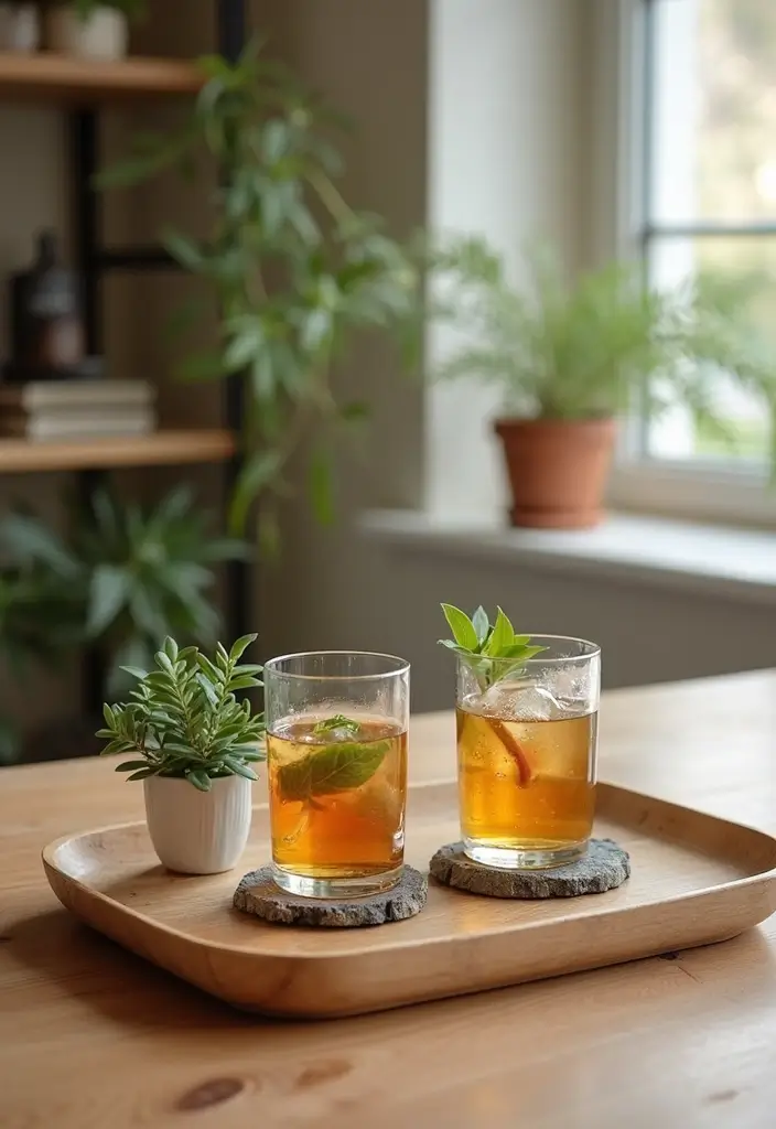 30+ Small Home Bar Decor Ideas That Maximize Space 63 30+ Small Home Bar Decor Ideas That Maximize Space - 25. Natural Elements