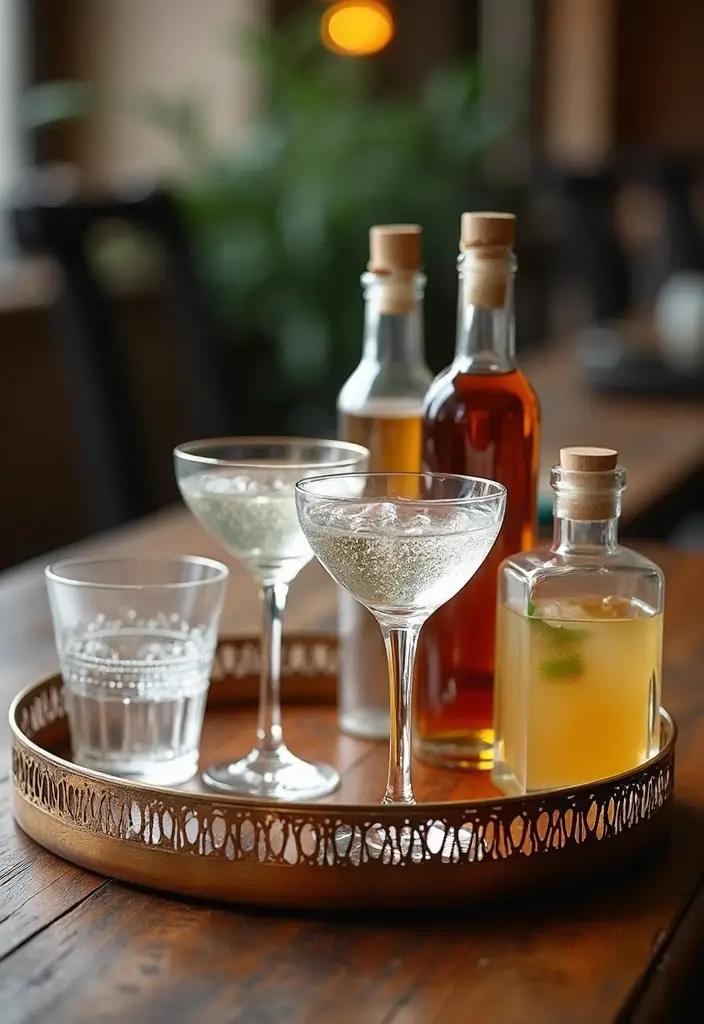 30+ Small Home Bar Decor Ideas That Maximize Space 76 30+ Small Home Bar Decor Ideas That Maximize Space - 30. Elegant Barware Displays